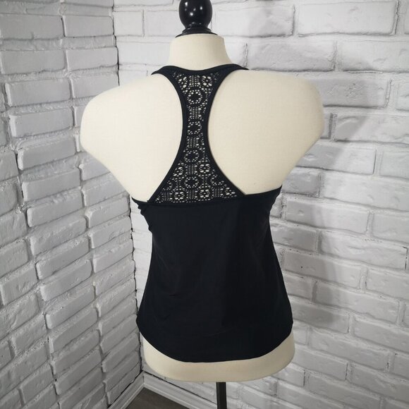 2 / $30.00 - Aloha Ladies Size Large Black Racer Back Tankini Top Only - Picture 2 of 9